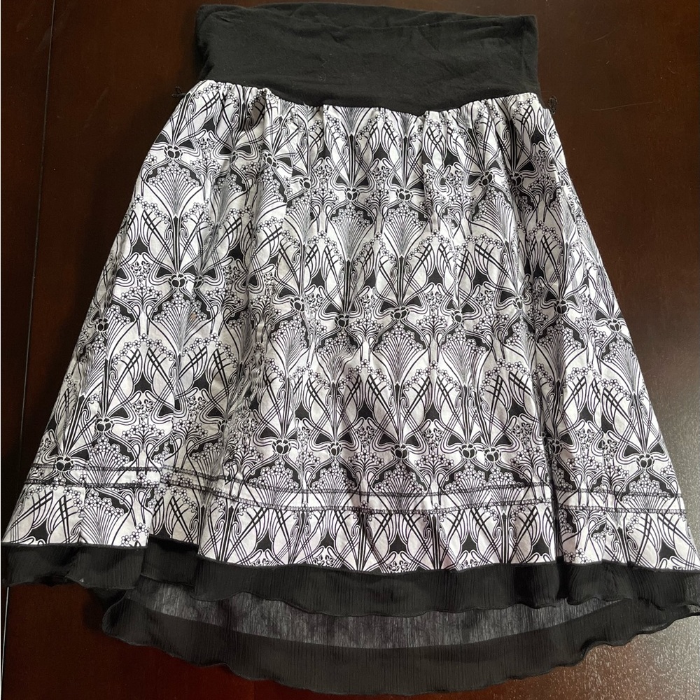 JW Maternity Skirt with lace trim made in US